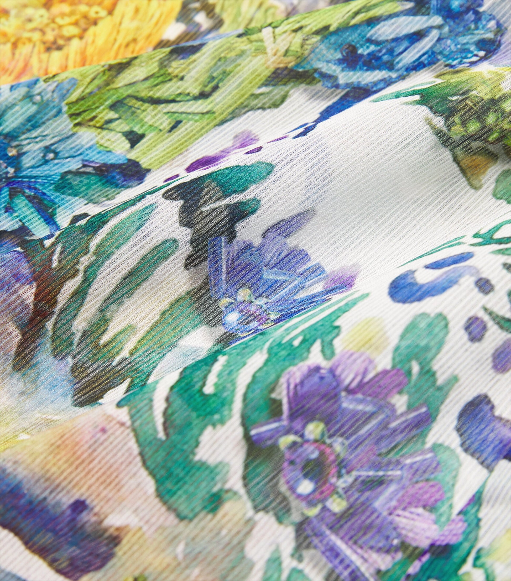 Multi Crepe Printed Cevennes Kaftan