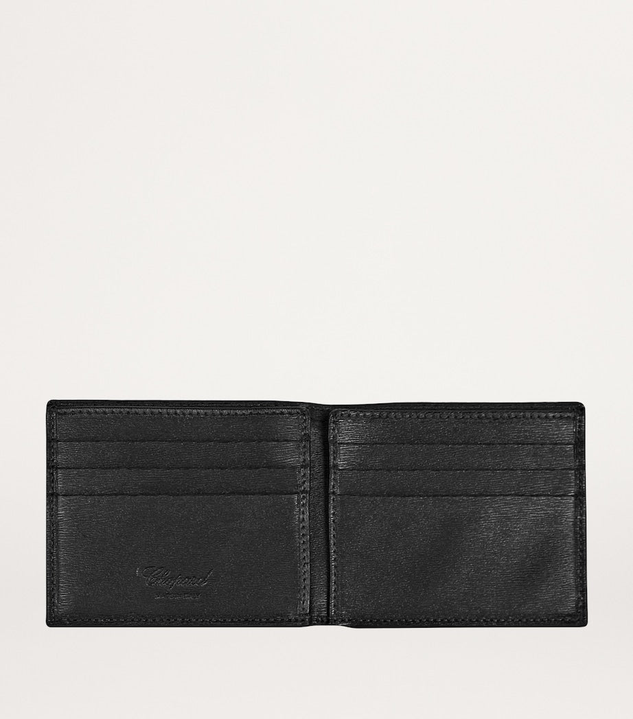 Chopard Black Mini Leather Classic Bifold Wallet