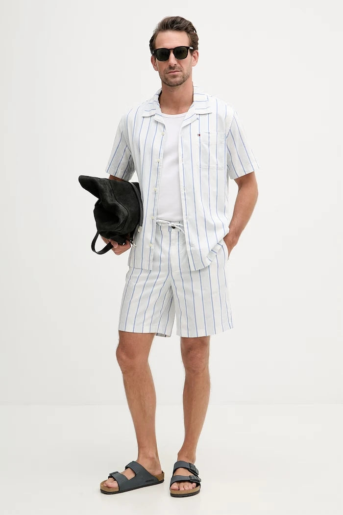 Tommy Hilfiger риза мъжка от памук SUMMER