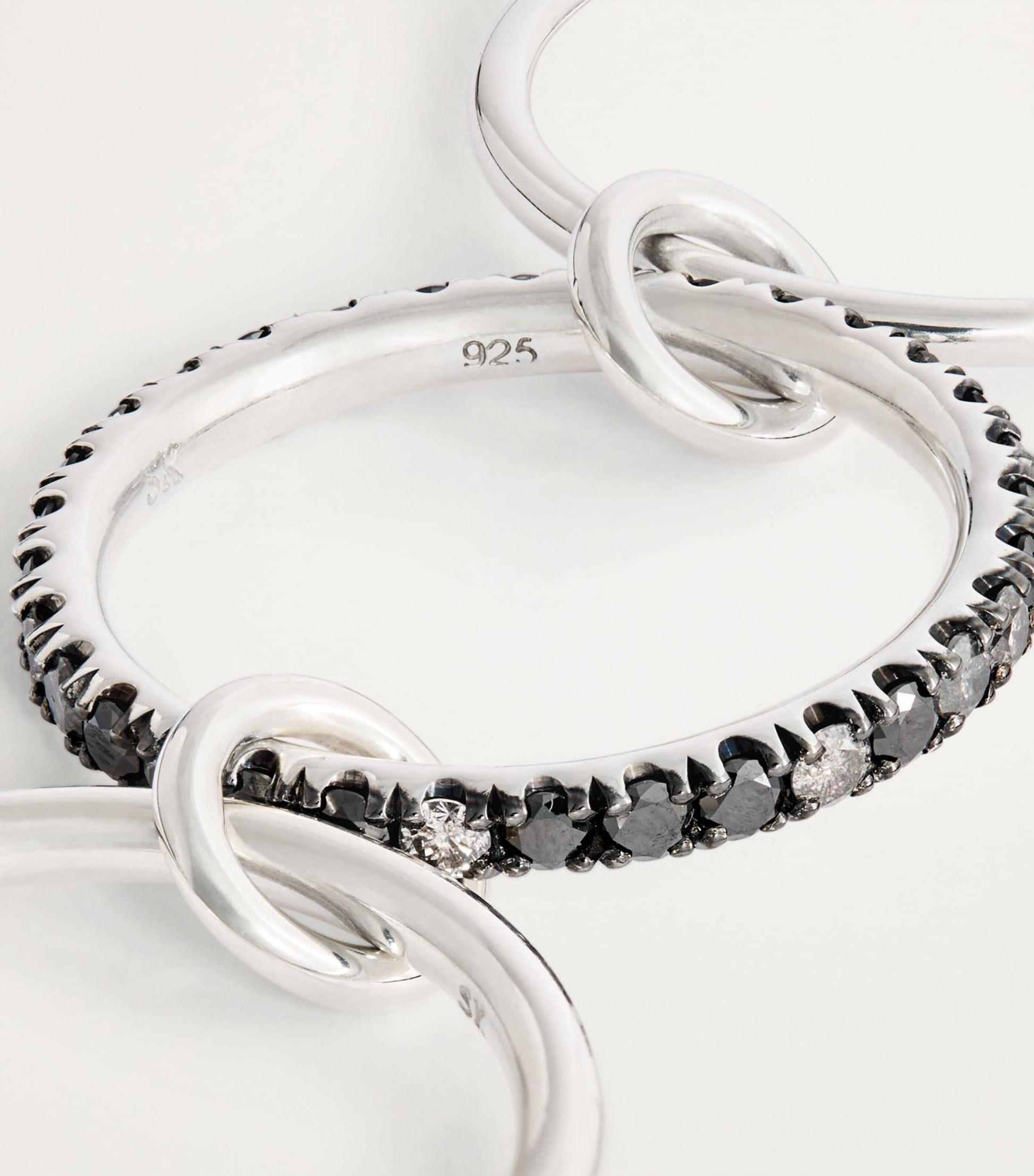 Sterling Silver and Diamond Ring