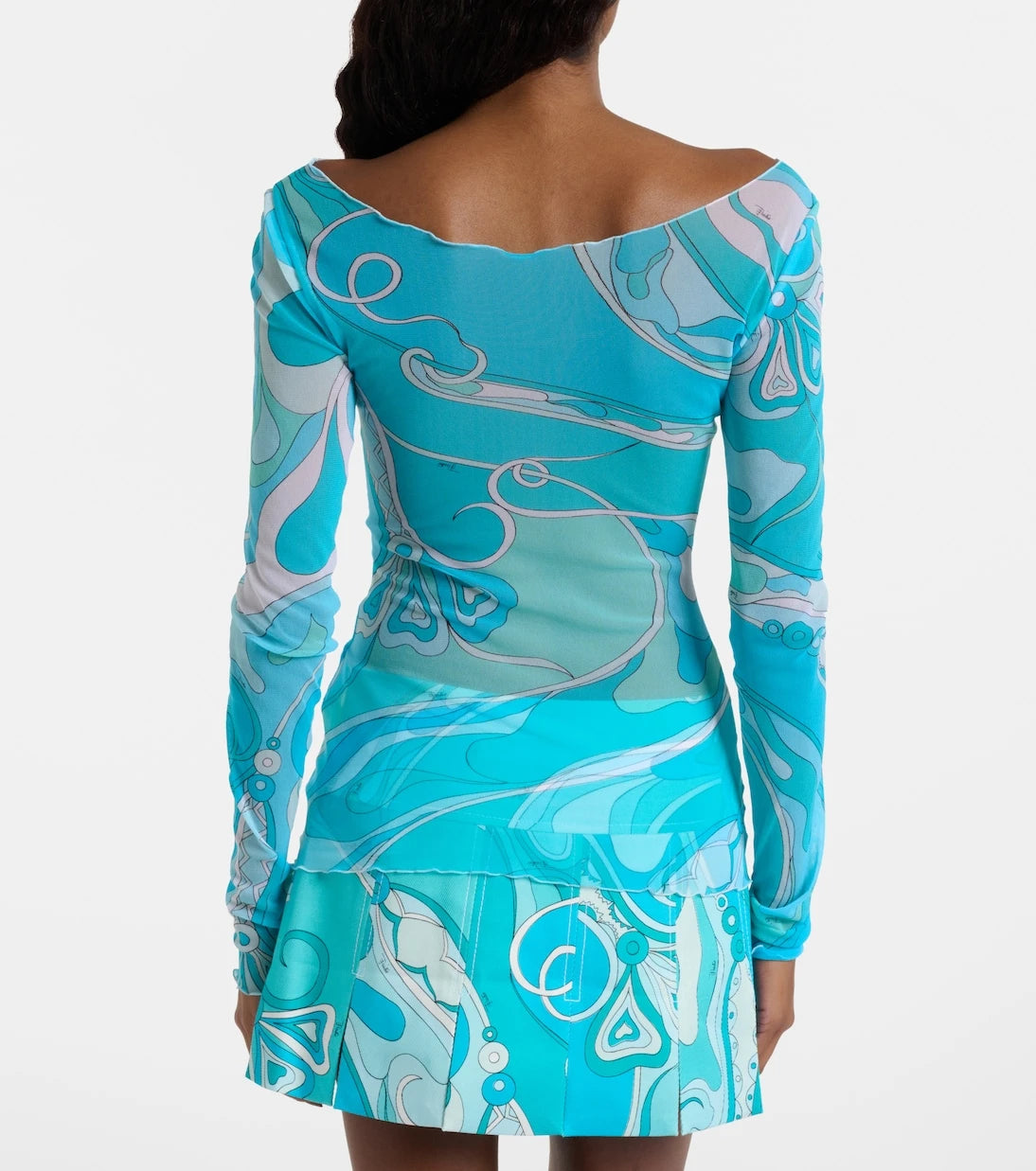 Pucci - Orchidee sheer top