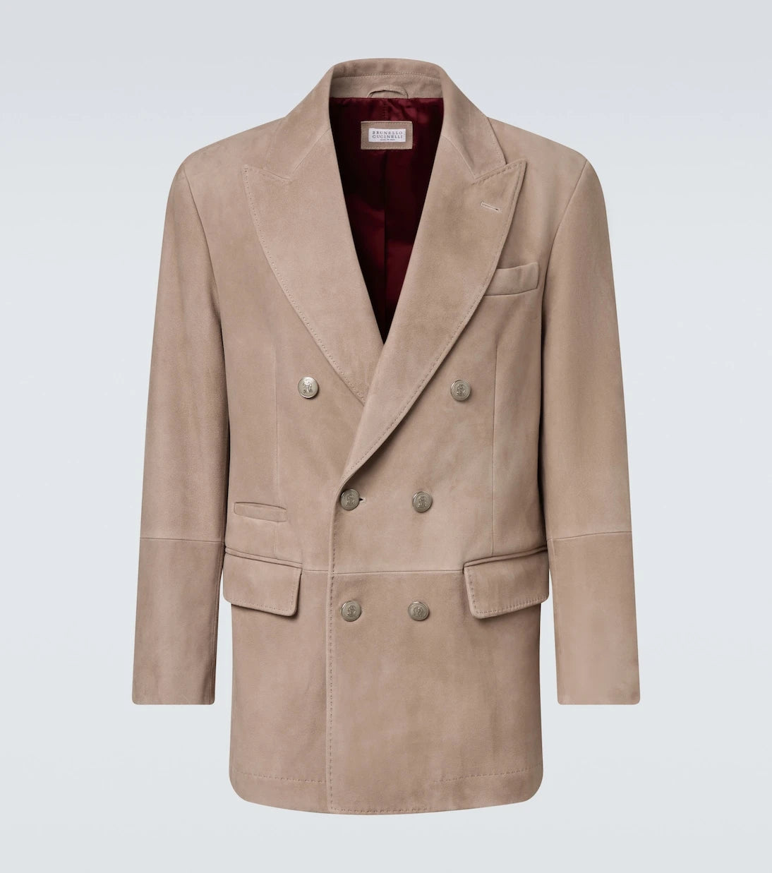 Brunello Cucinelli - Double-breasted suede blazer
