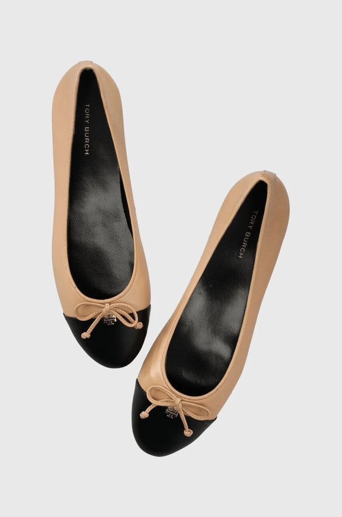 Кожени балеринки Tory Burch CAP-TOE BALLET