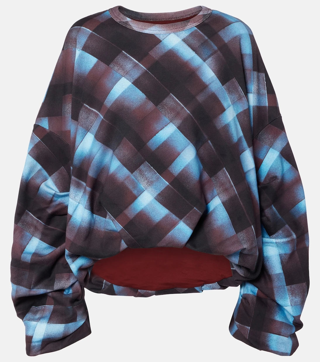 Dries Van Noten - Checked cotton sweatshirt