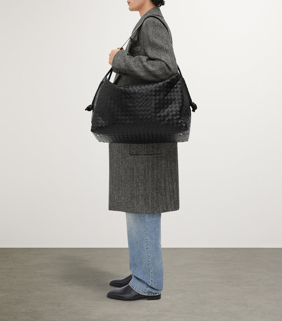 Large Leather Loop Weekender Bag