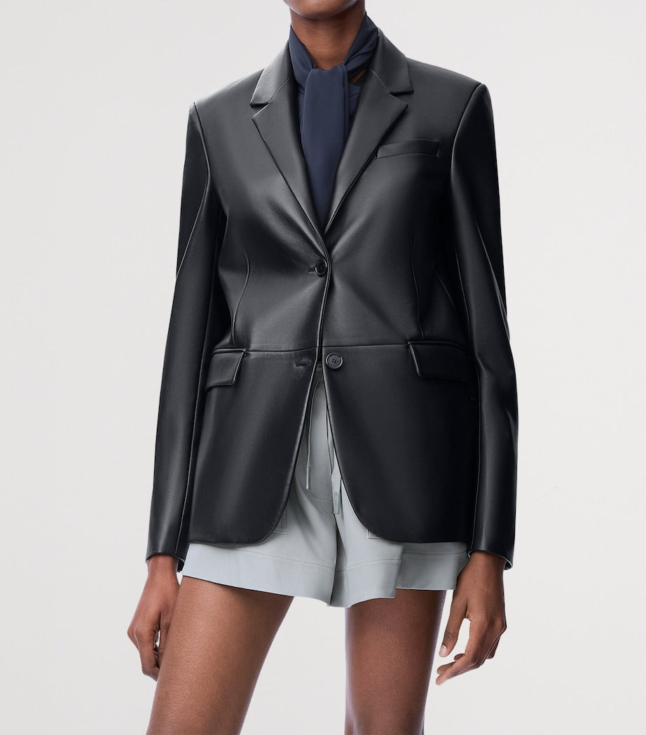 LOEWE Black Lambskin Split-Back Blazer