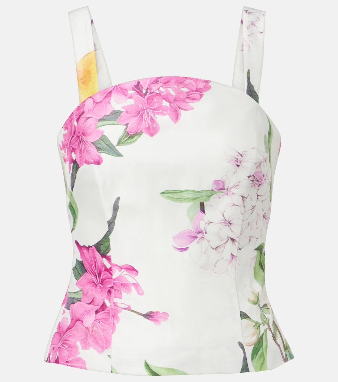 Leo Lin - Isadora printed linem-blend top