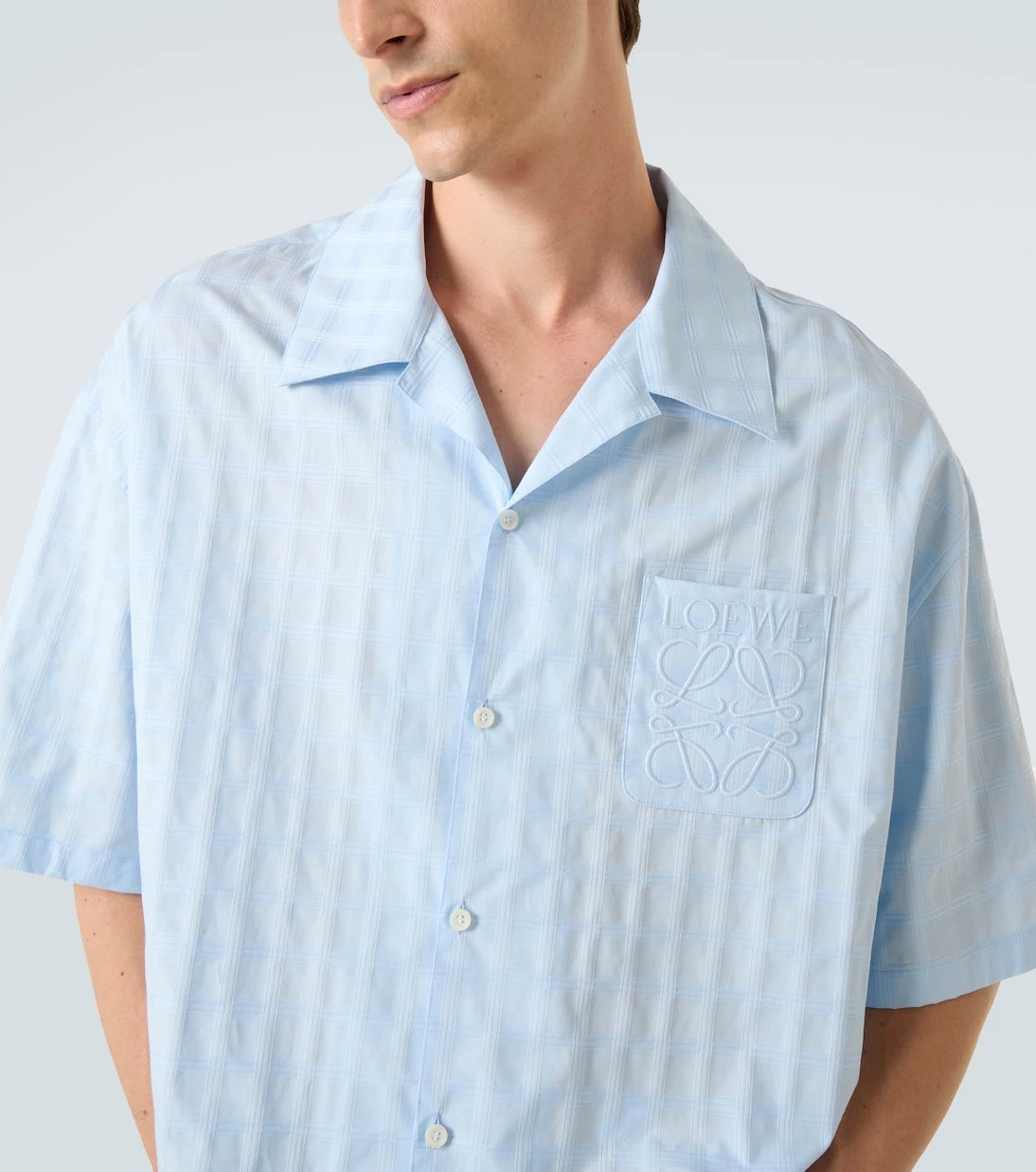 Loewe - Jacquard logo cotton bowling shirt