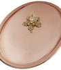 Historia Hammered Copper Oval Dish with Lid (38cm)