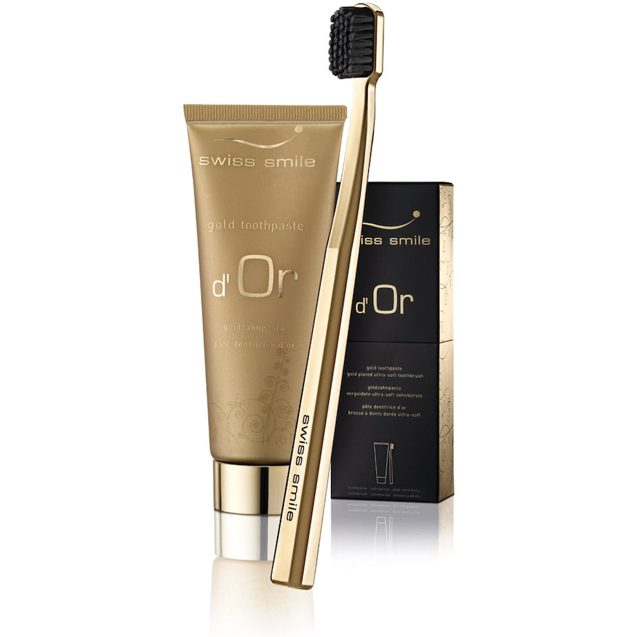 Curaden D'Or Toothpaste and Toothbrush