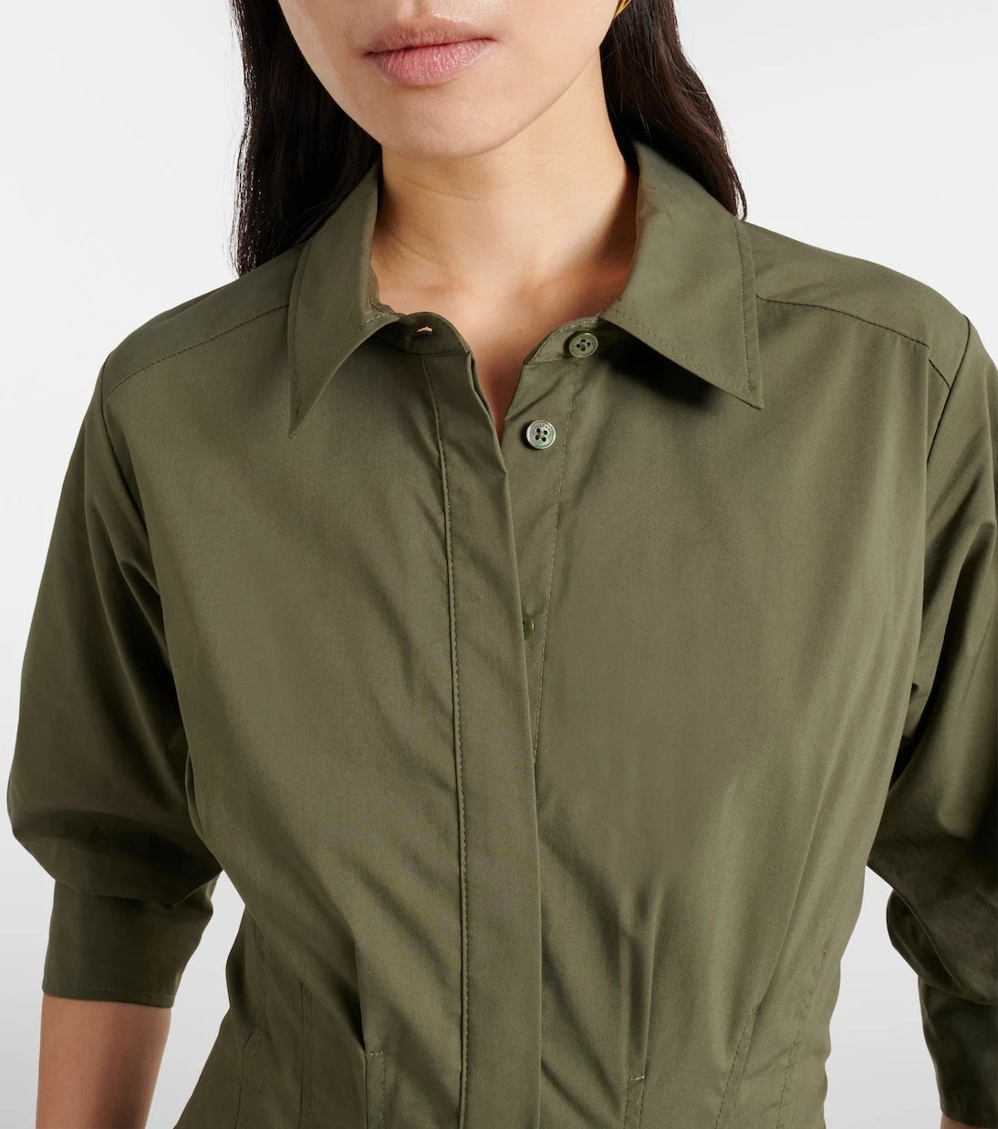 Simkhai - Jazz cotton-blend poplin shirt dress