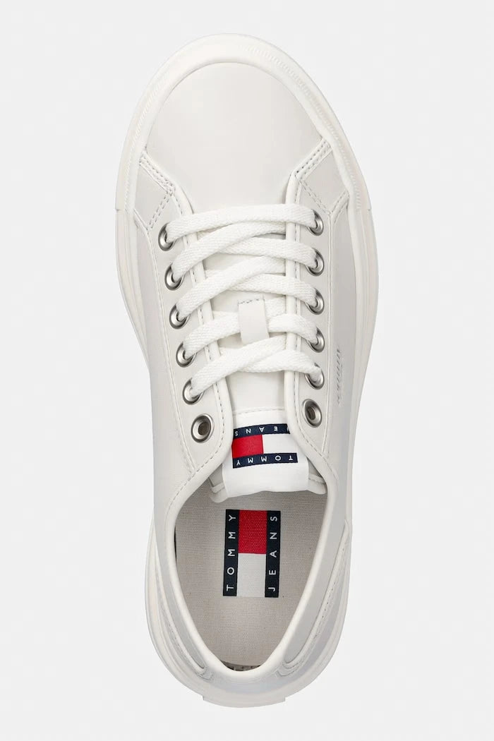 Tommy Jeans TJW FLATFORM SNEAKER LTR kadın deri düşük kesim sneaker