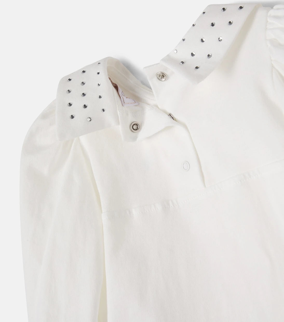 Monnalisa - Baby embellished cotton bodysuit