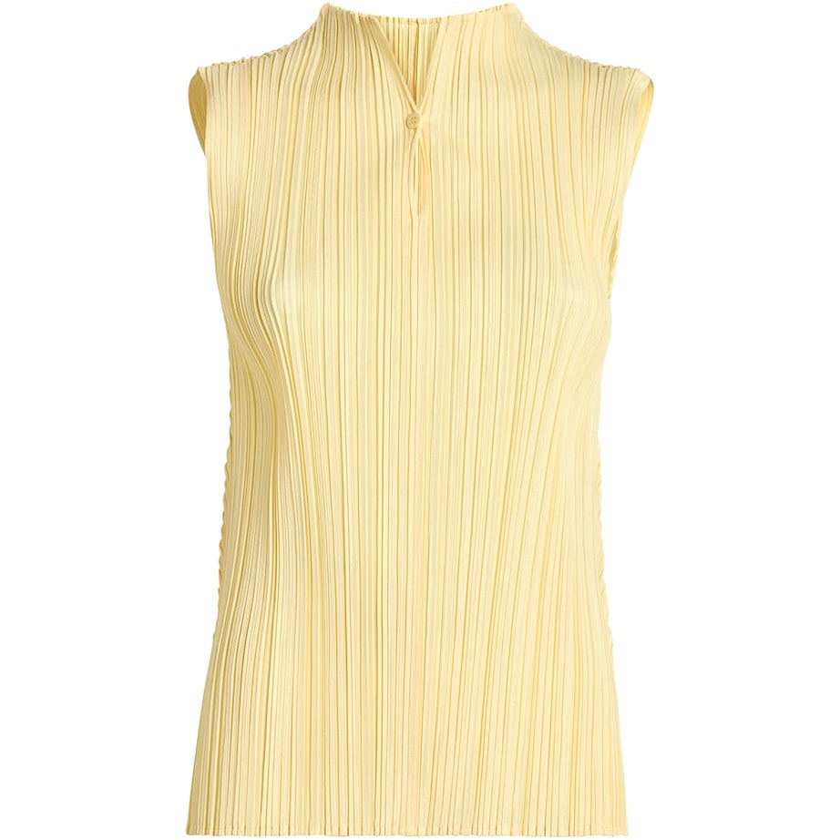 Pleats Please Issey Miyake Orange Mellow Pleats Top
