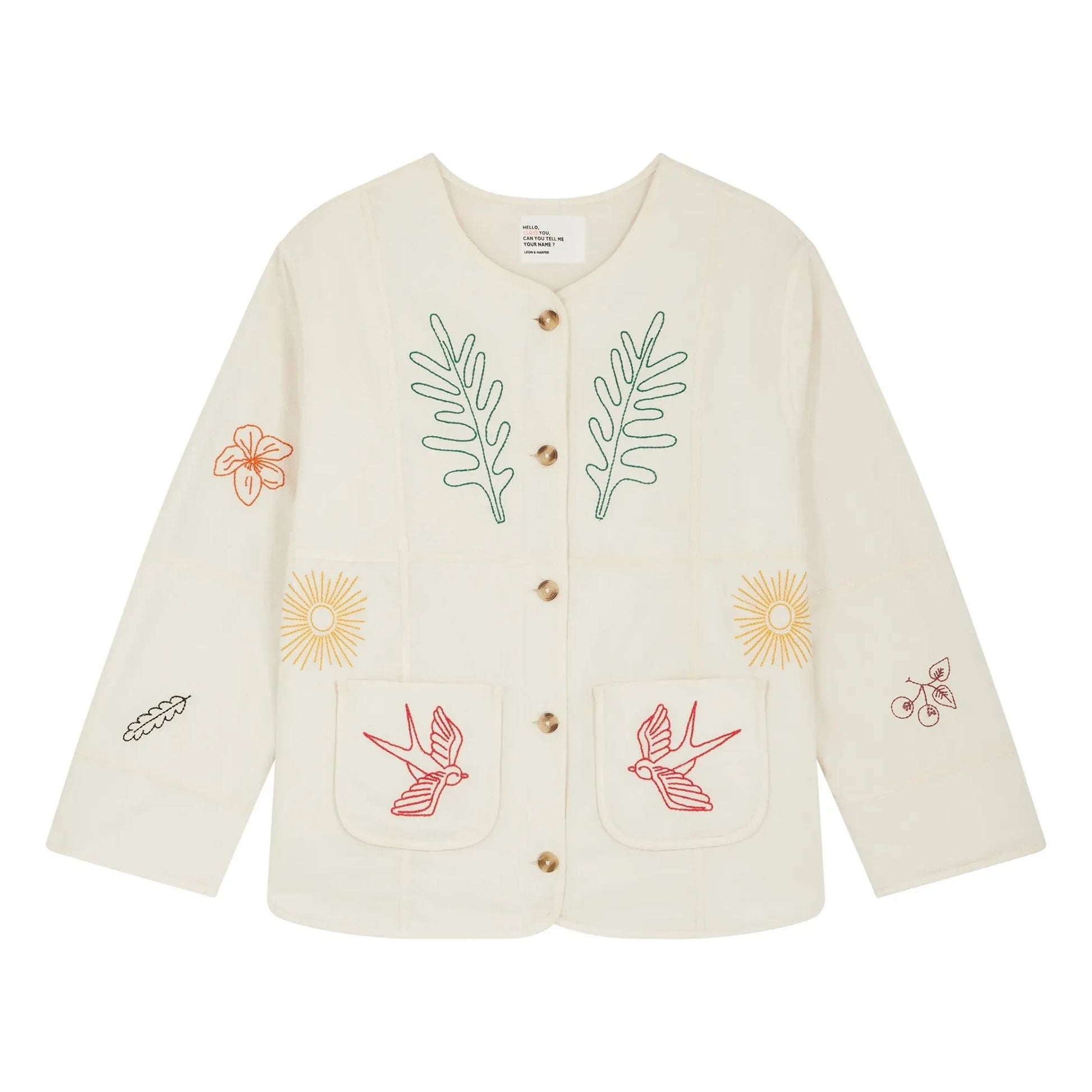 Leon & Harper - Viny organic cotton jacket | White