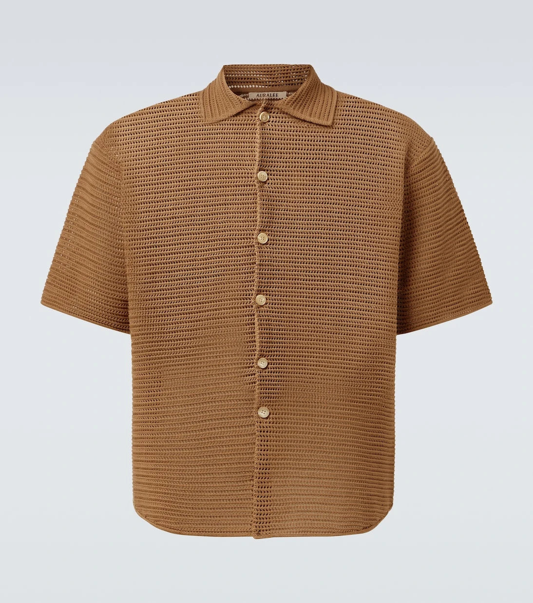 Auralee - Knitted cotton mesh shirt
