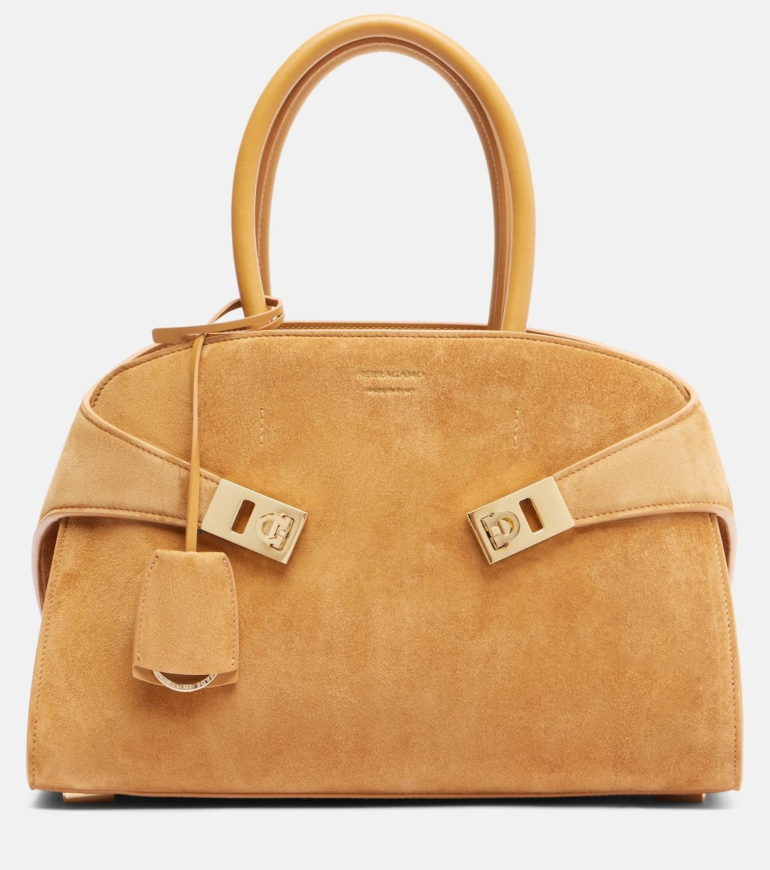 Ferragamo - Hug Medium suede tote bag