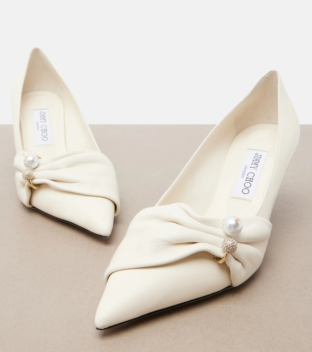 Jimmy Choo - Rafi embellished leather pumps