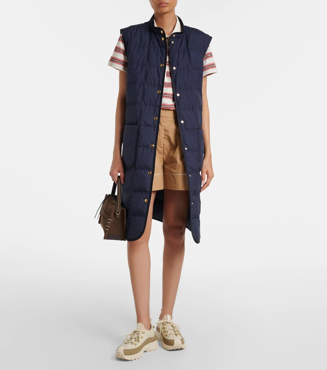 Moncler - Cygnette belted quilted down vest