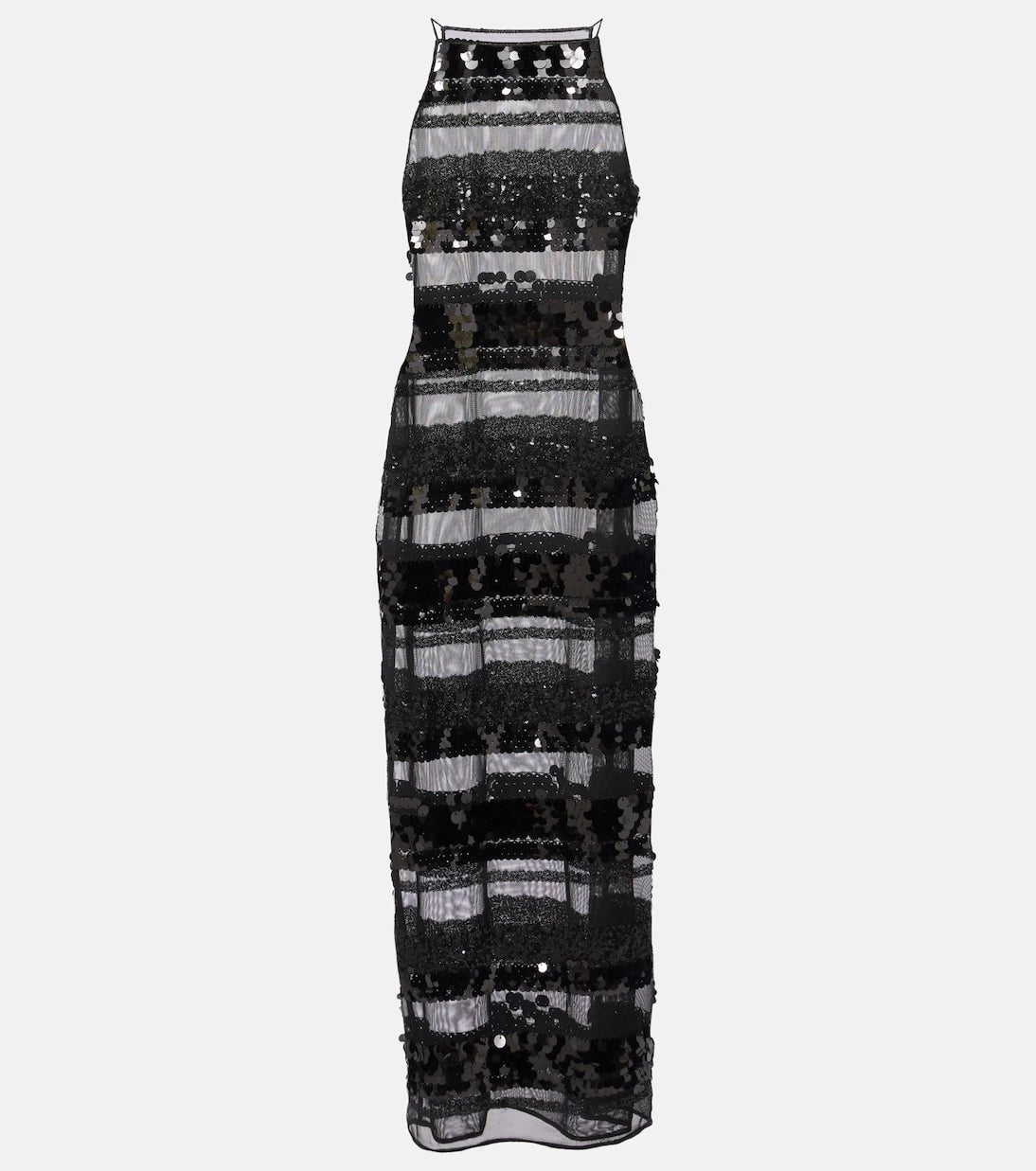 Oséree - Sequined striped maxi dress