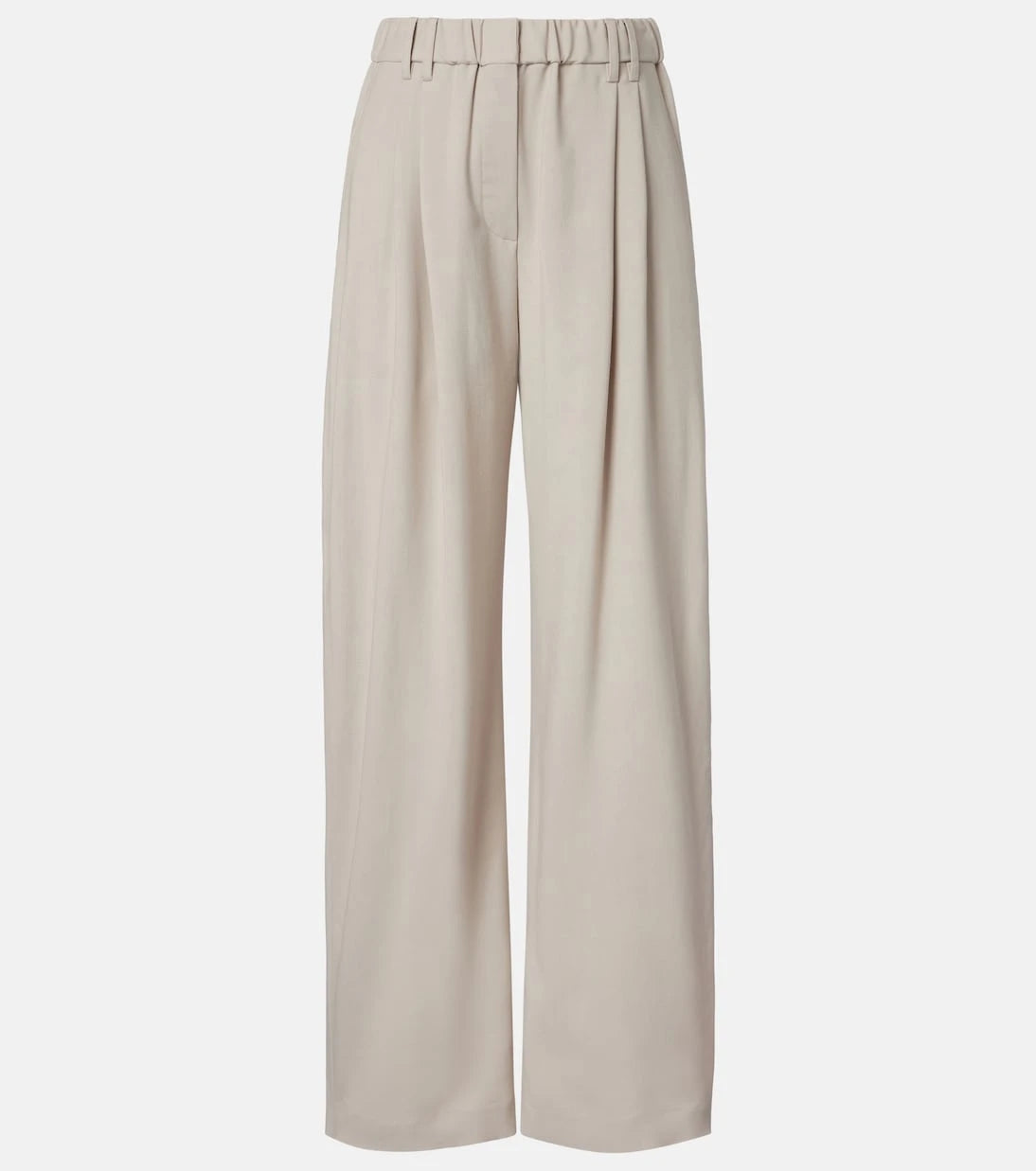 Brunello Cucinelli - Monili wool-blend wide-leg pants