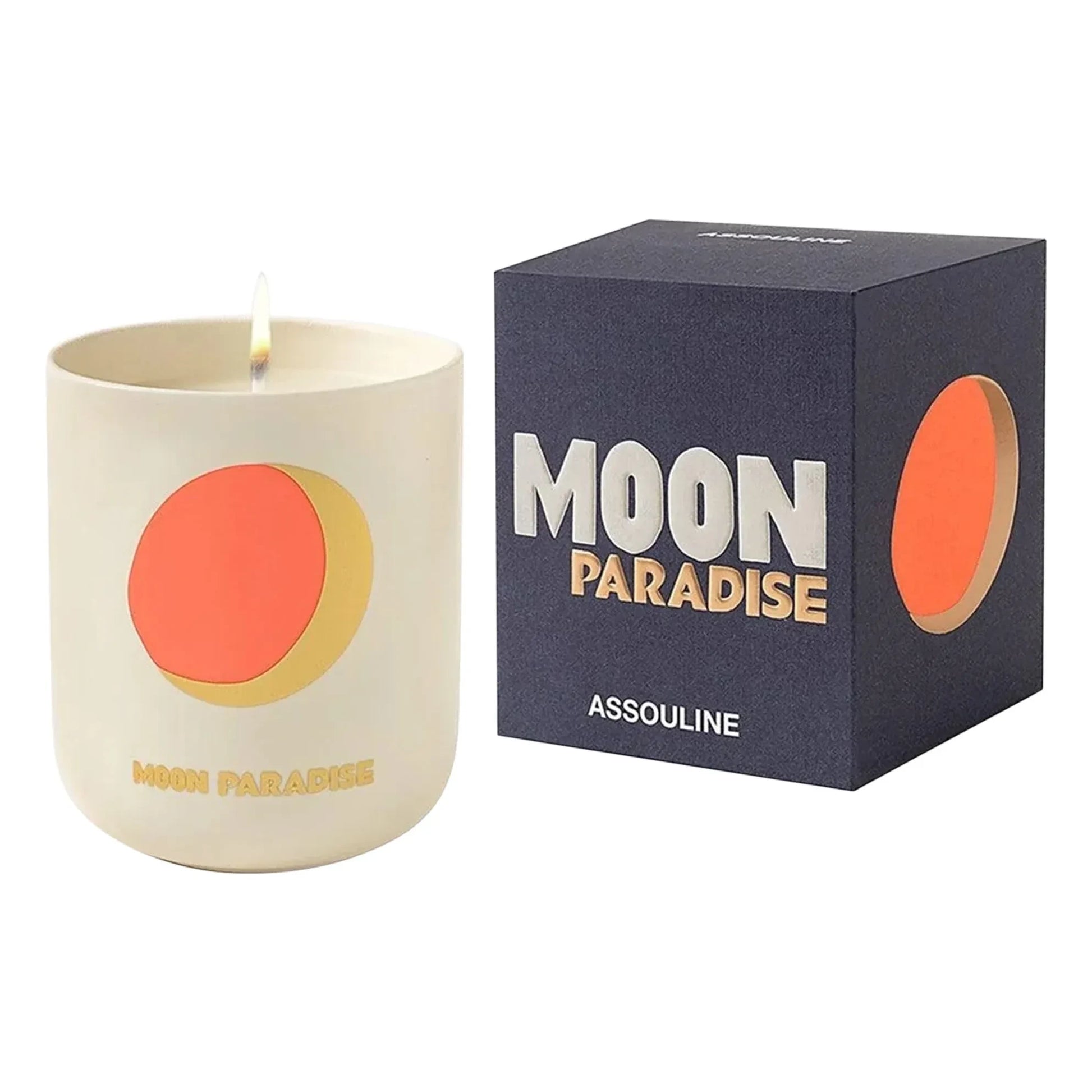 Assouline - Moon Paradise ceramic candle | Midnight blue