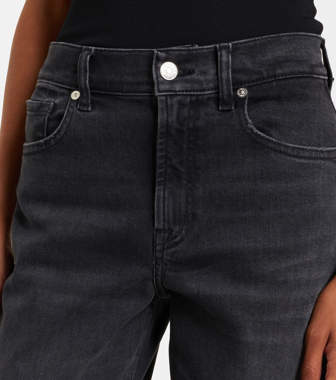 7 For All Mankind - بنطلون جينز بقصة مستقيمة "ستوفبايب"