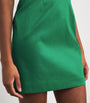 Rebecca Vallance Green Off-The-Shoulder Bailey Mini Dress