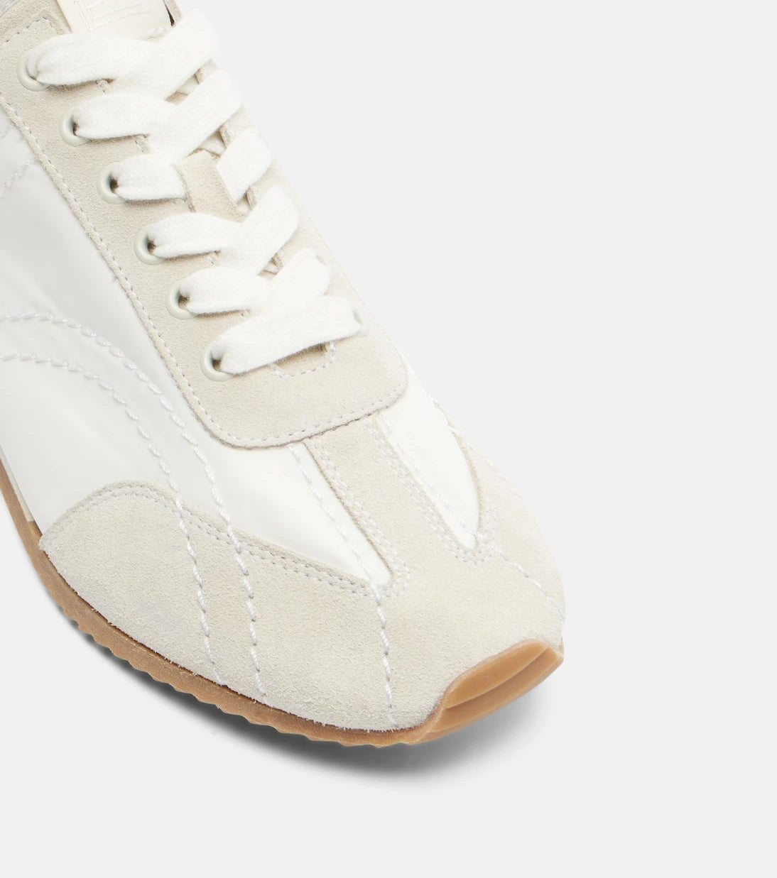 Toteme - Flex suede-trimmed sneakers