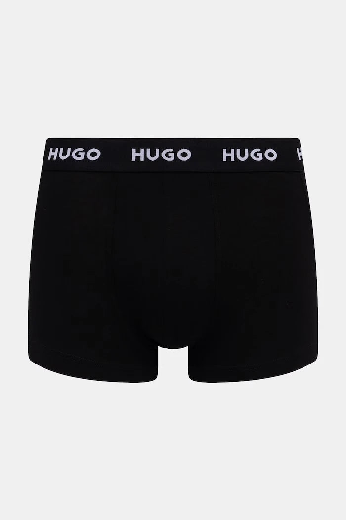 HUGO Erkek Pamuk Elastan Boxer TRUNK TRIPLET PACK 3'lü