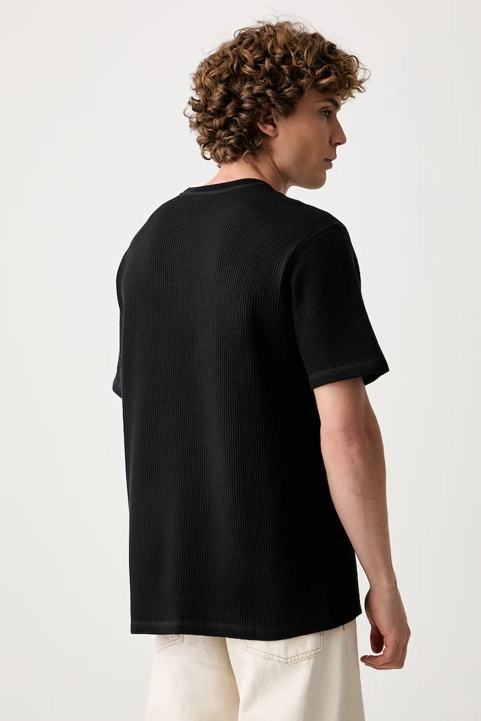 adidas Originals erkek pamuklu tişört Trefoil Essentials Waffle