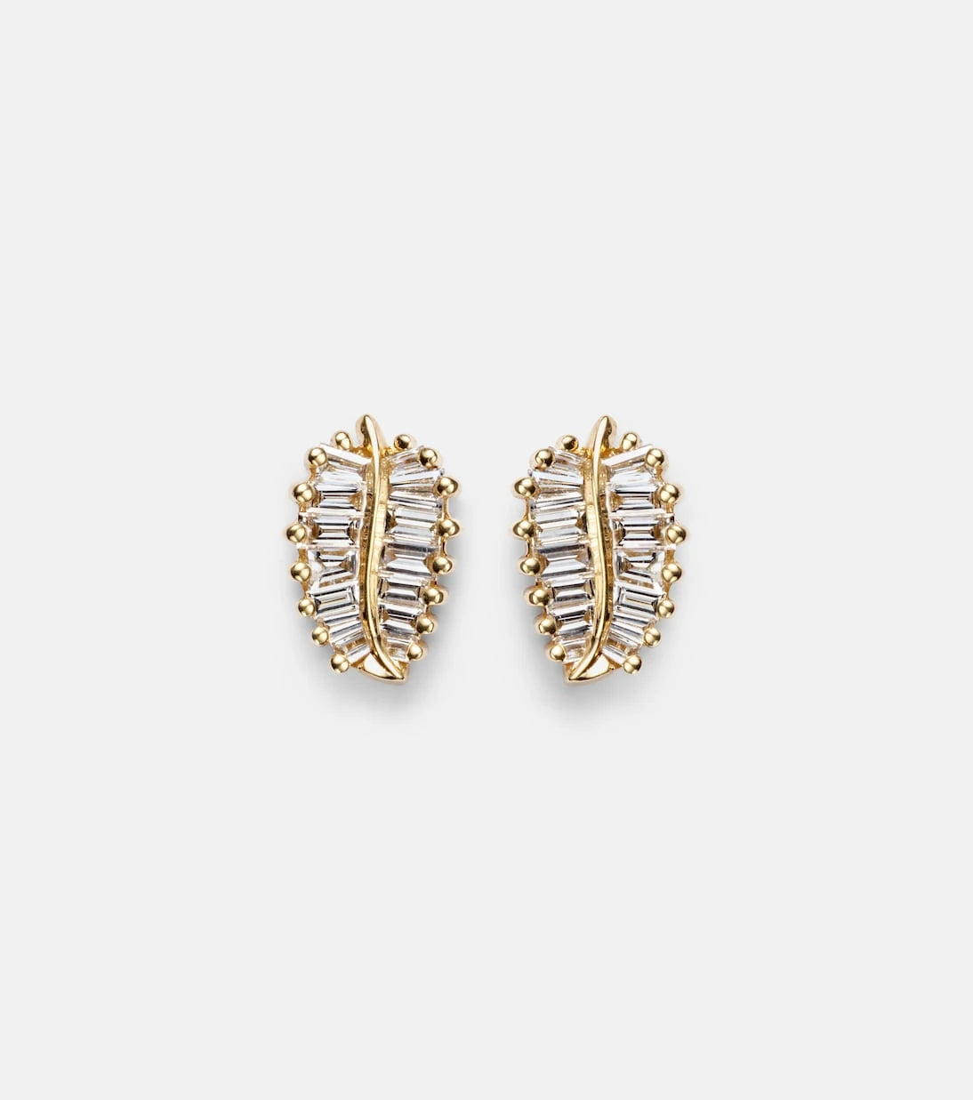 Anita Ko - Small 18kt gold earrings with diamonds