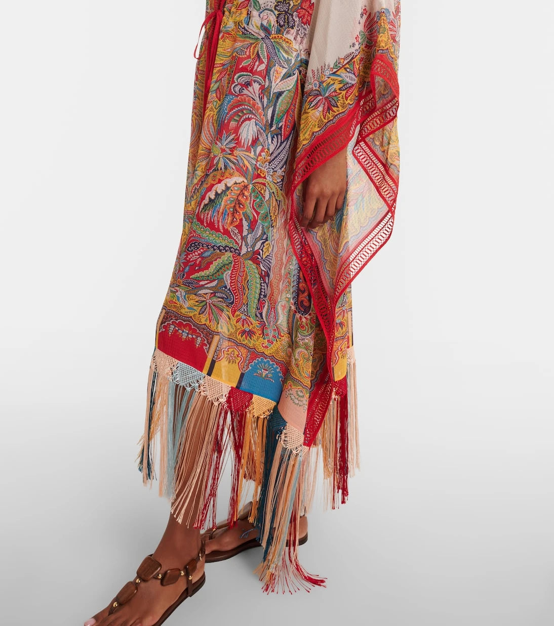 Etro - Paisley fringed kaftan