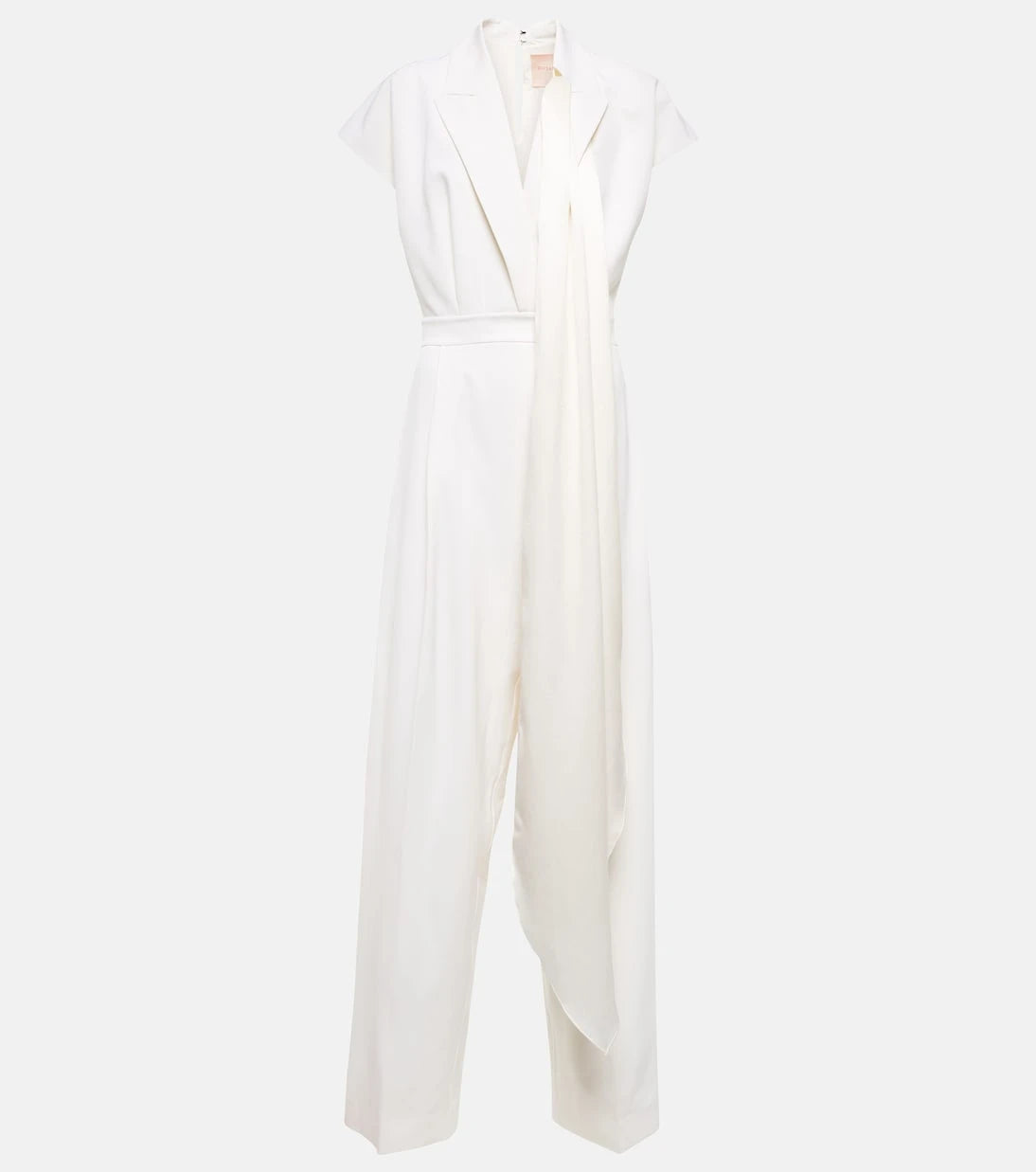 Roksanda - Bridal cape-detail wool jumpsuit