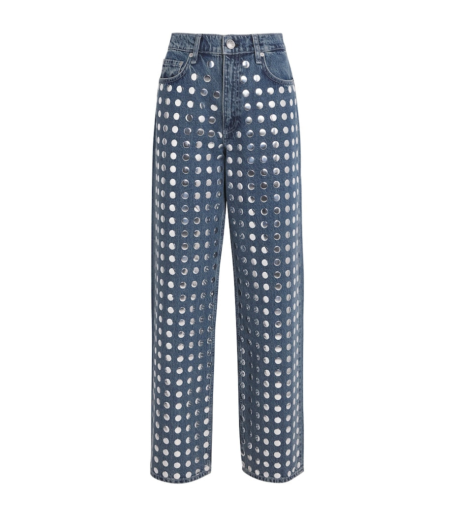 Studded Shea Straight Jeans