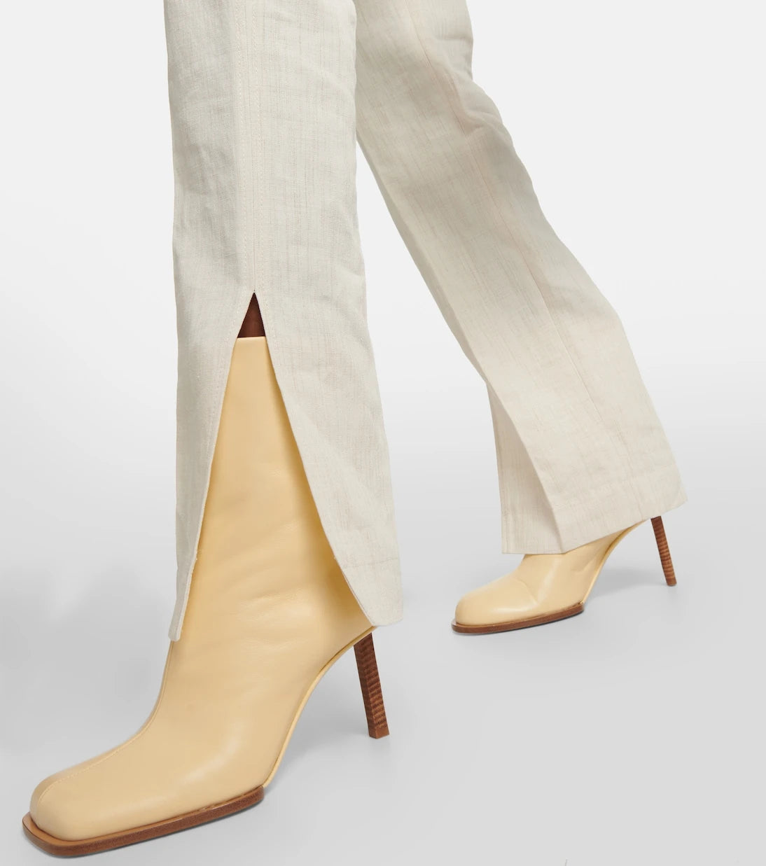Jacquemus - Les Bottines Rond Carré leather ankle boots