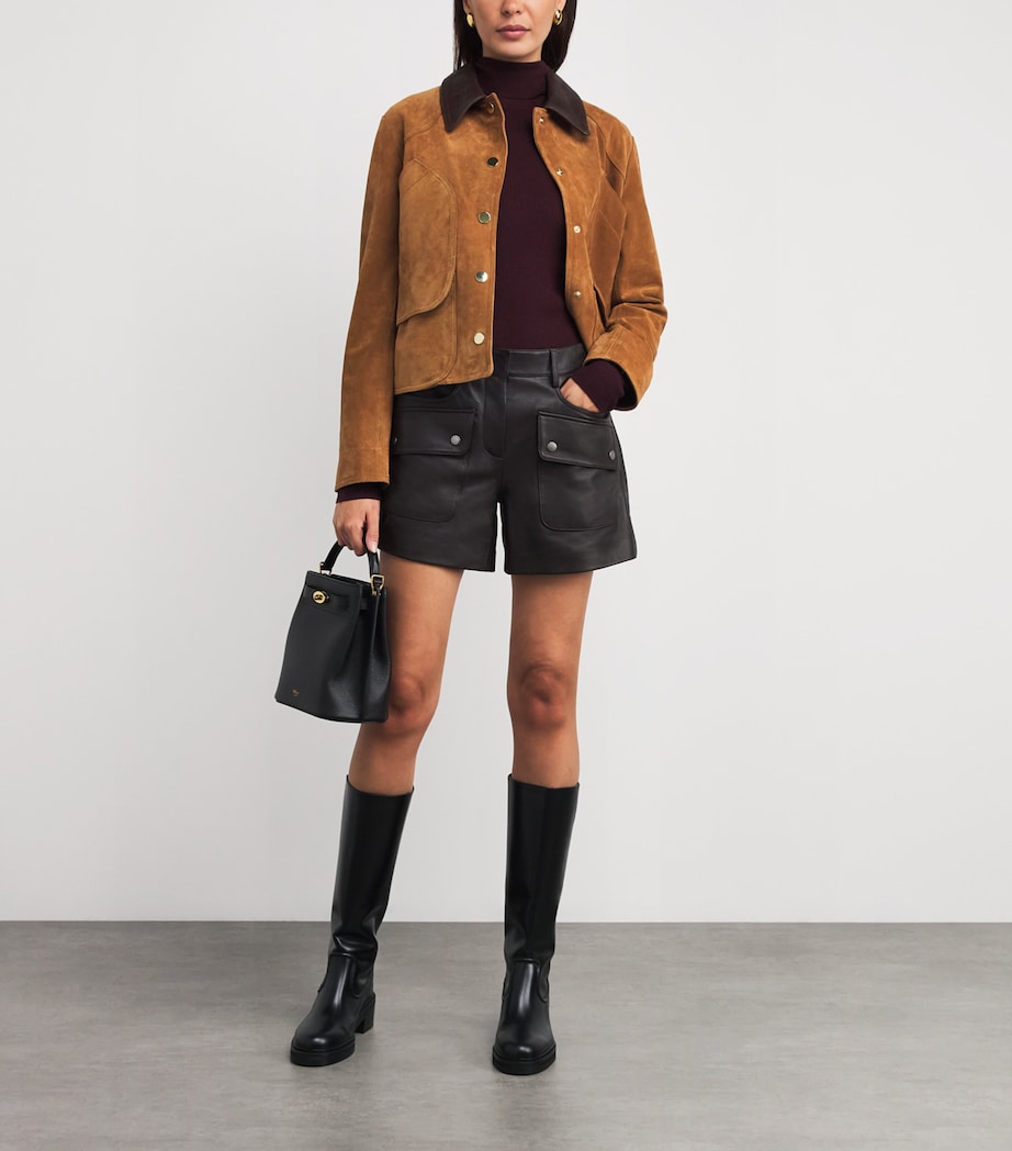 Maje Red Wool-Silk Rollneck Sweater