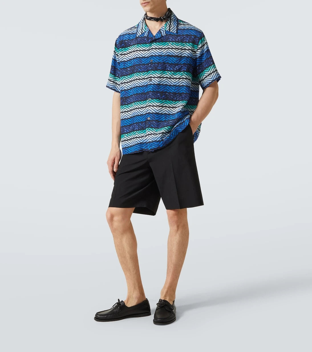 Missoni - Zigzag bowling shirt