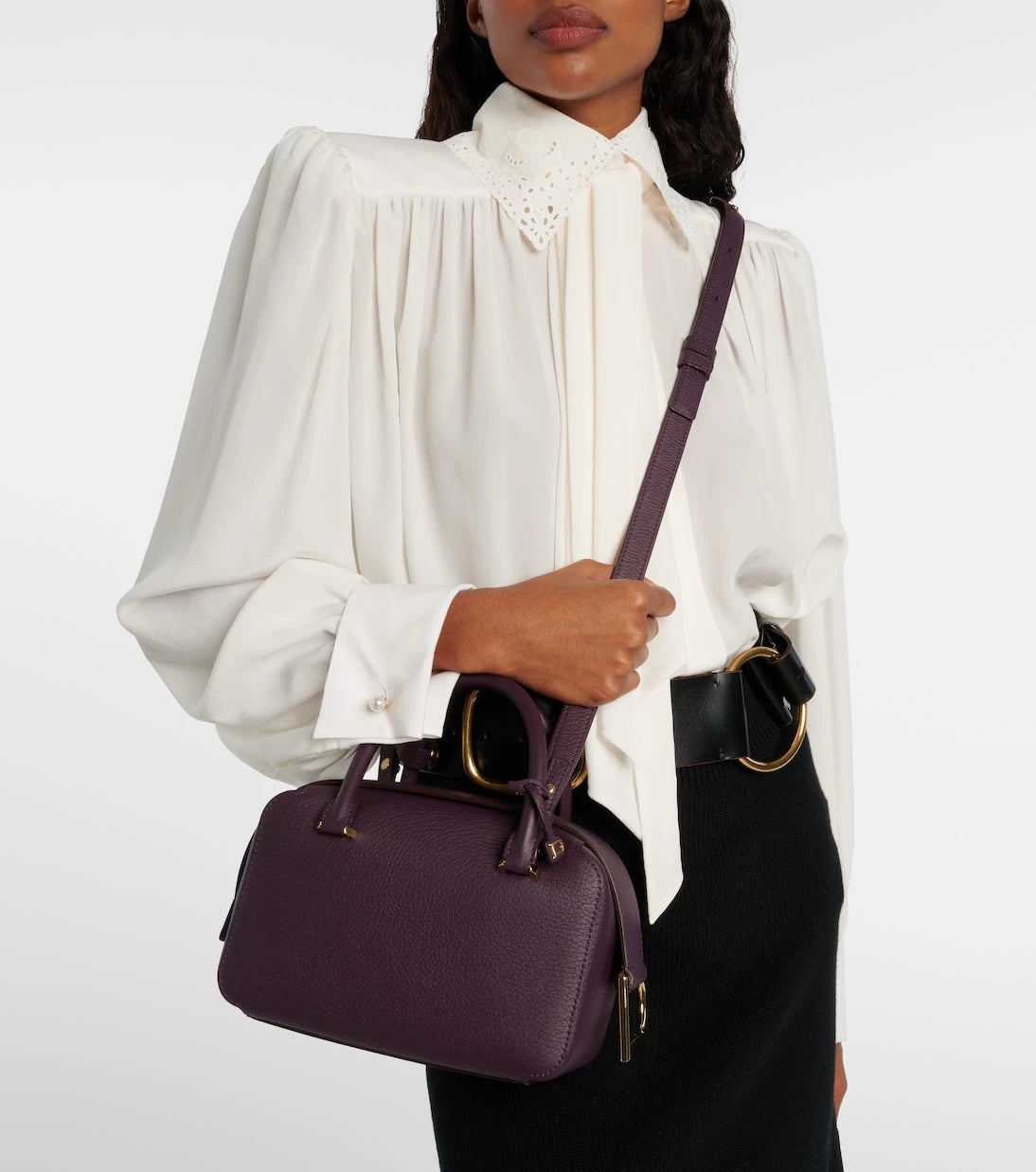 Delvaux - حقيبة يد توتس صغيرة Cool Box من الجلد