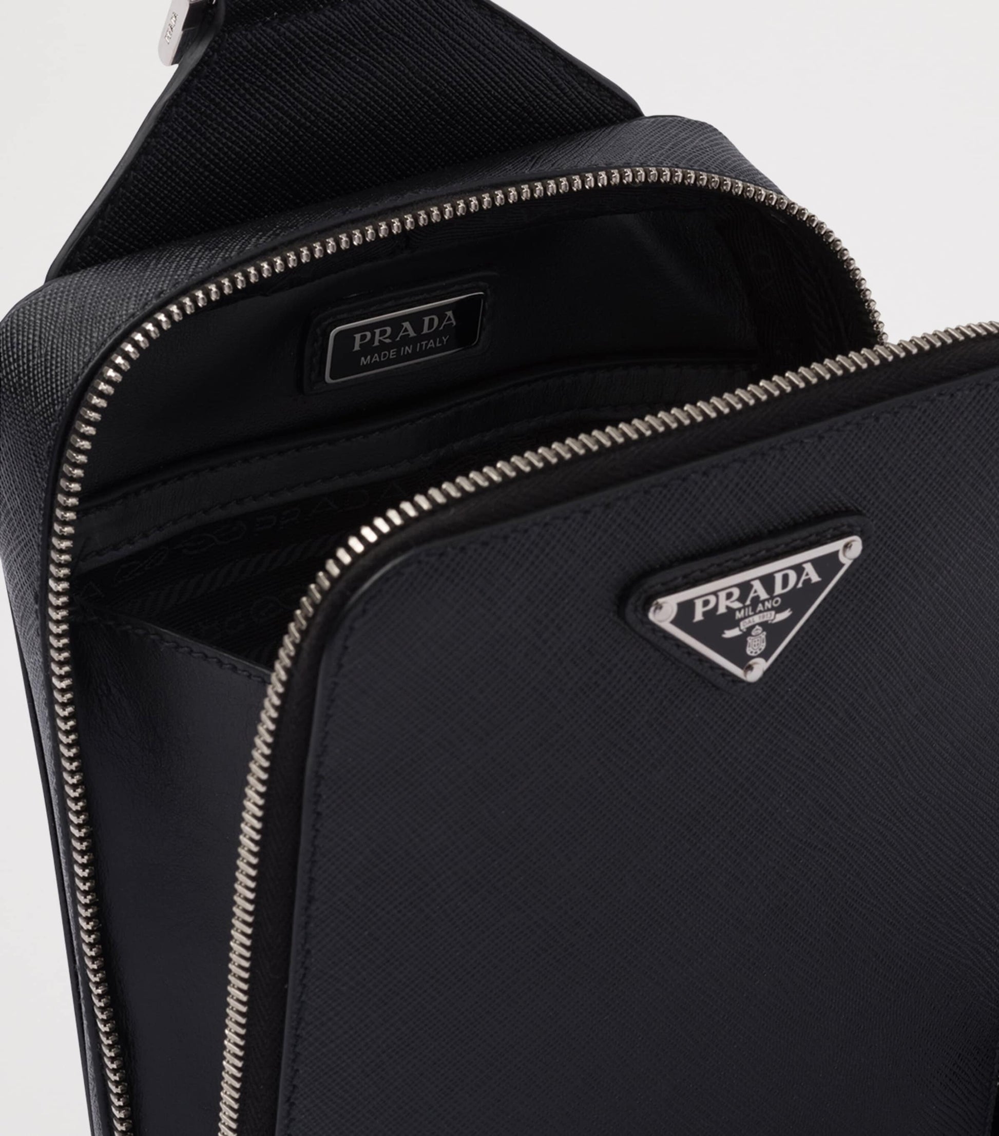 Prada Saffiano Leather Brique Cross-Body Bag