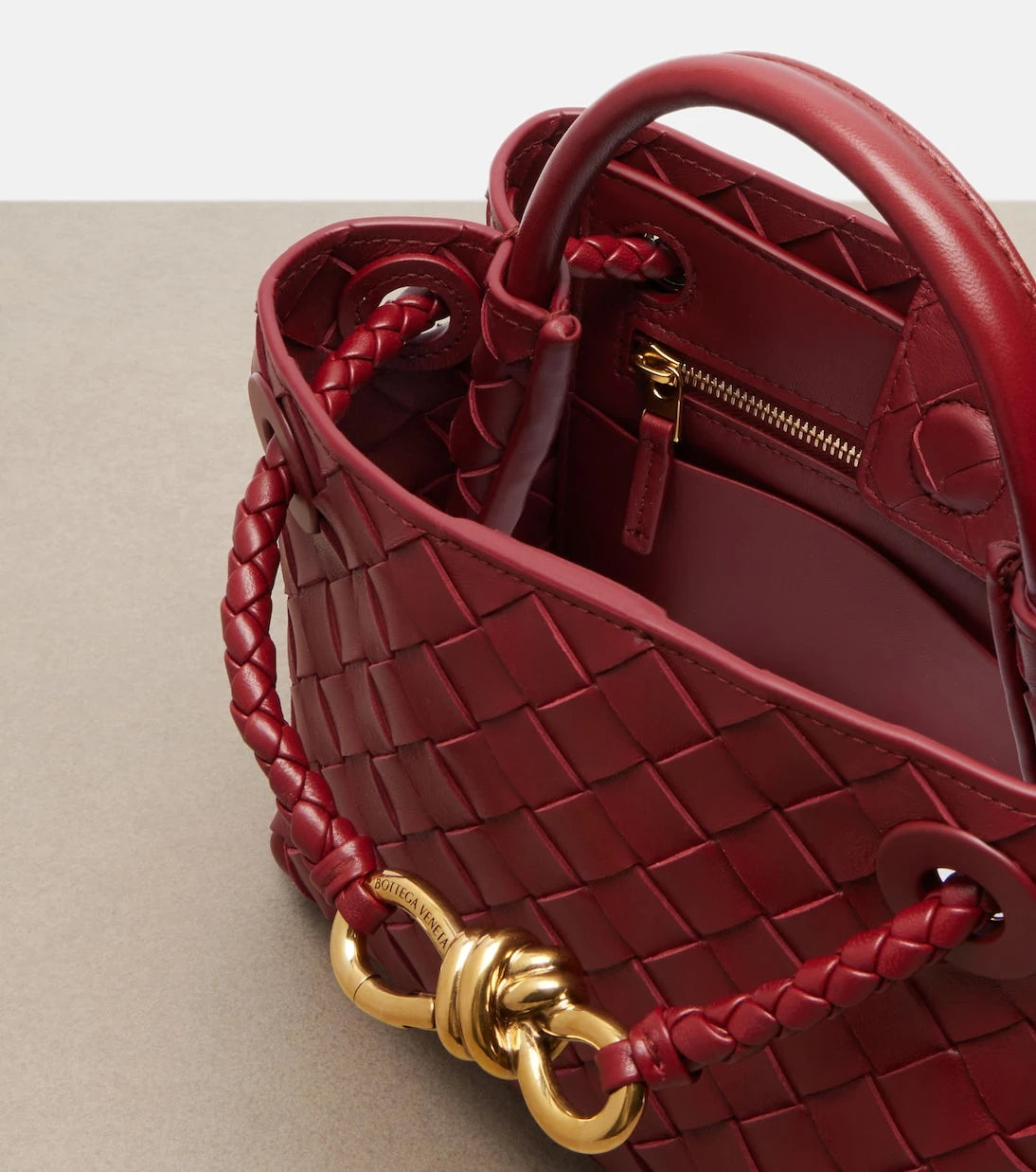 Bottega Veneta - Andiamo Mini leather top-handle bag