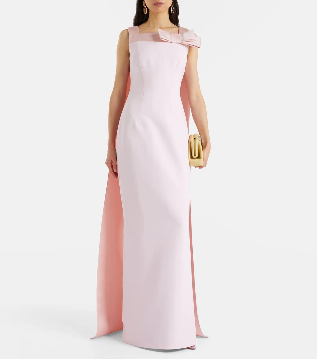 Safiyaa - Harley caped crêpe gown