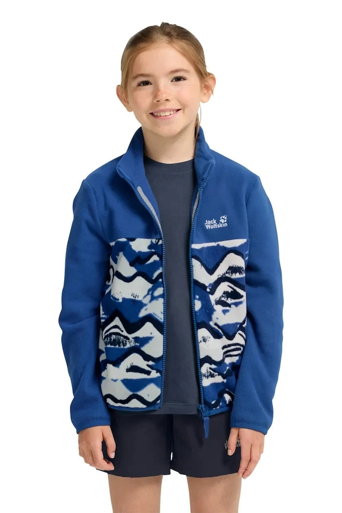 Jack Wolfskin çocuk polar kapüşonlu üst PAW ERA 100 PRINT FZ K