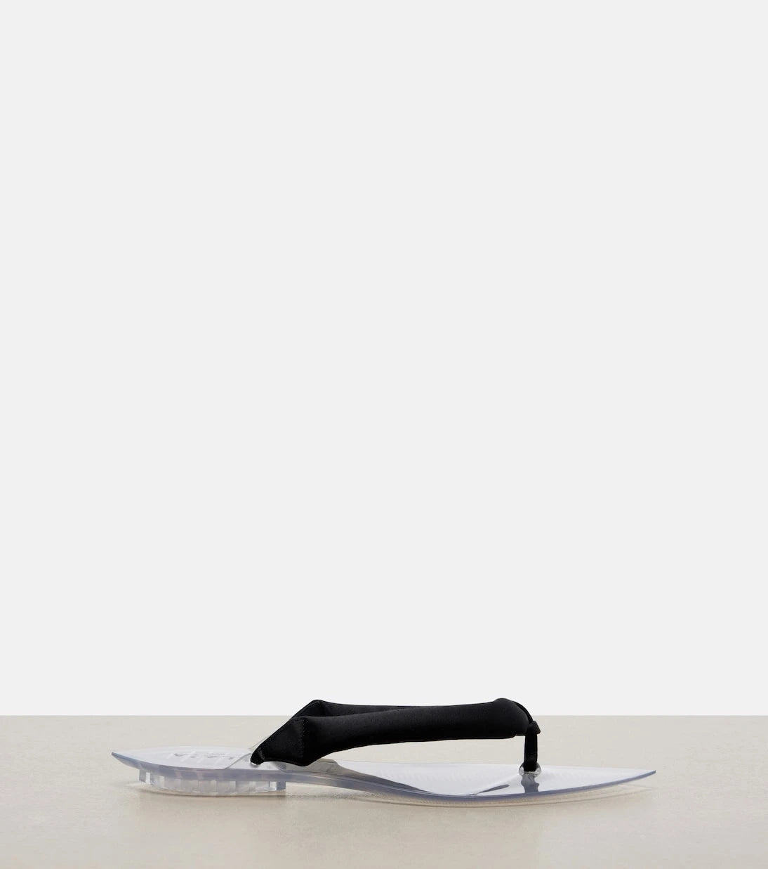 Alaïa - Invisible satin thong sandals