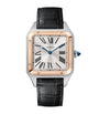 Large Rose Gold and Sapphire Santos-Dumont Watch 31.4mm