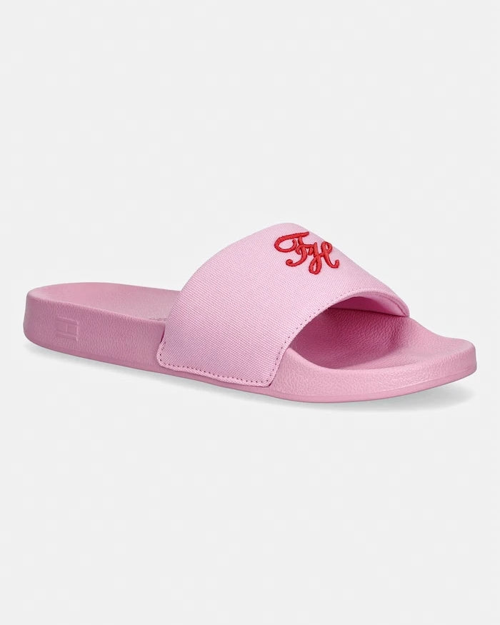 Tommy Hilfiger Kadın TH SCRIPT POOL SLIDE Terlik
