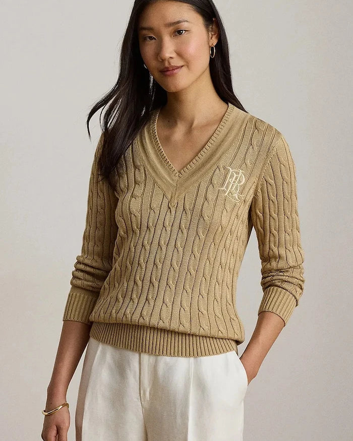 Lauren Ralph Lauren pamuklu kadın kazak