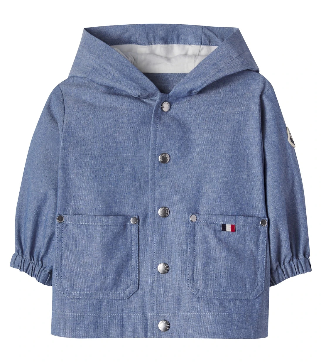 Moncler Enfant - جاكيت أطفال من قماش الكانفاس القطني