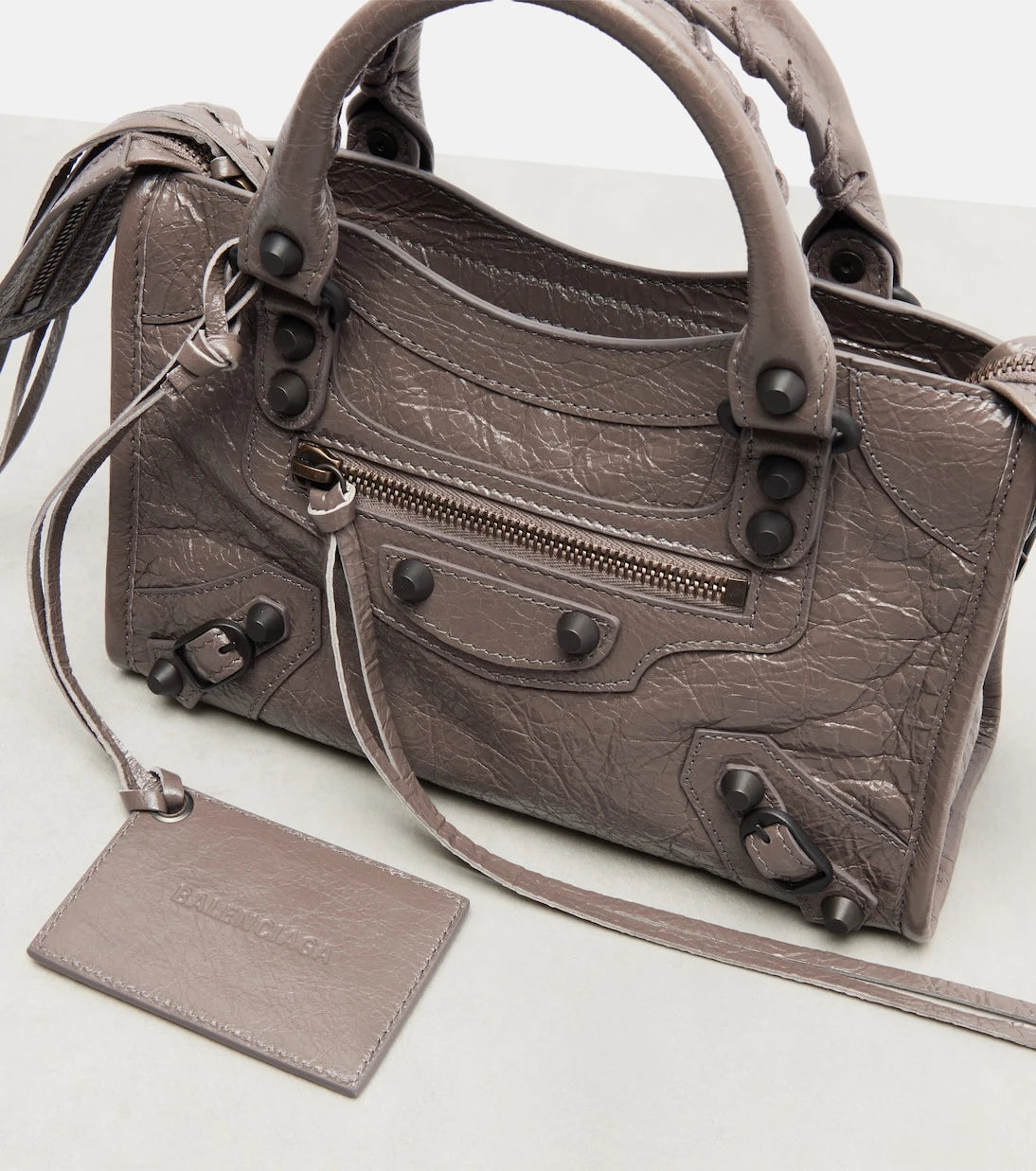 Balenciaga - Le City Mini leather top-handle bag