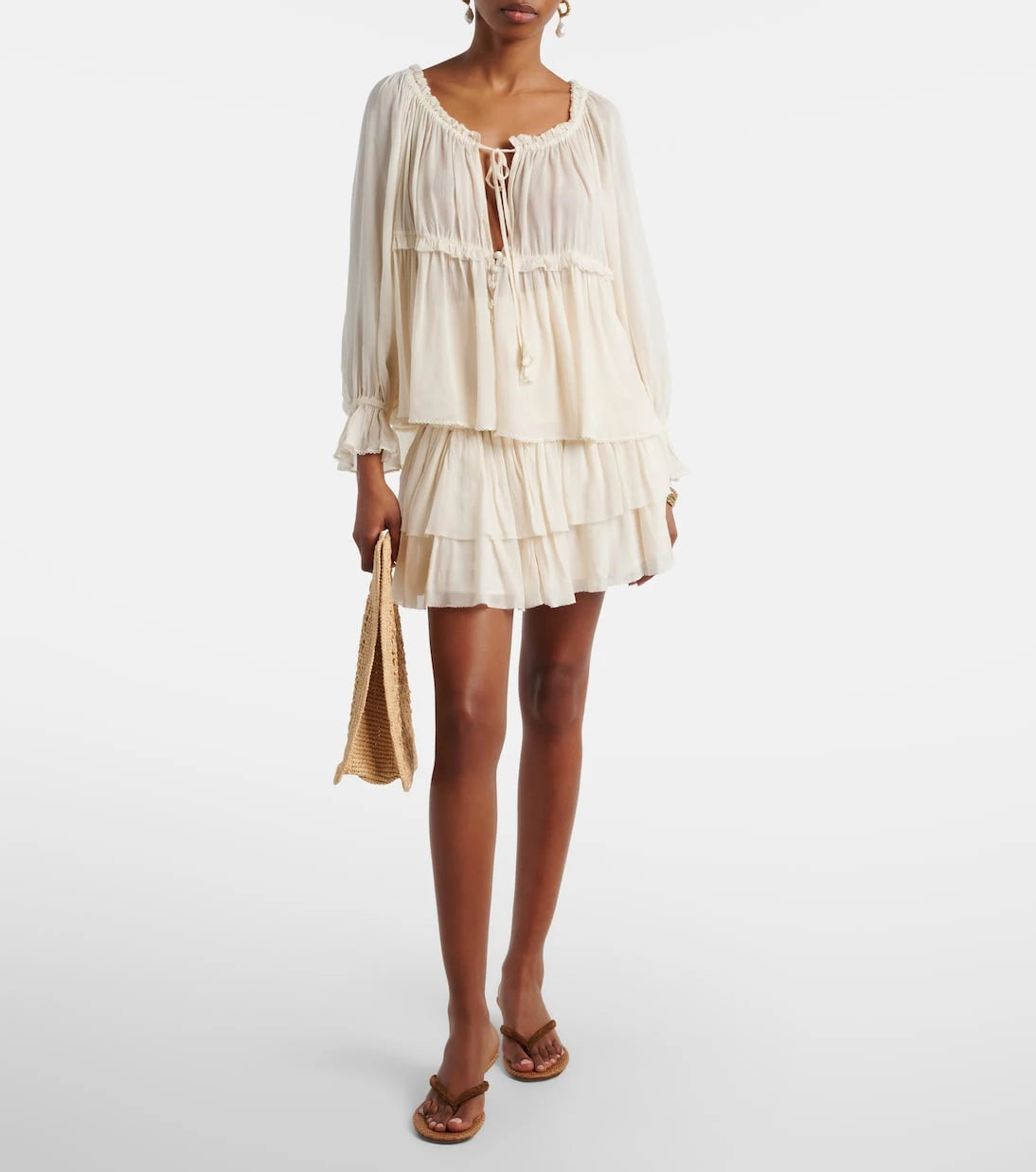 Poupette St Barth - Moon ruffled blouse